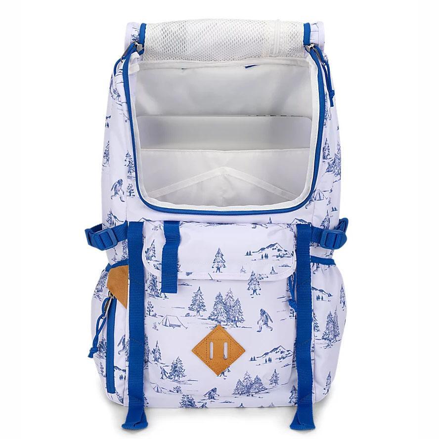 Sac A Dos Voyage JanSport Hatchet Blanche Bleu | BIS-35394388